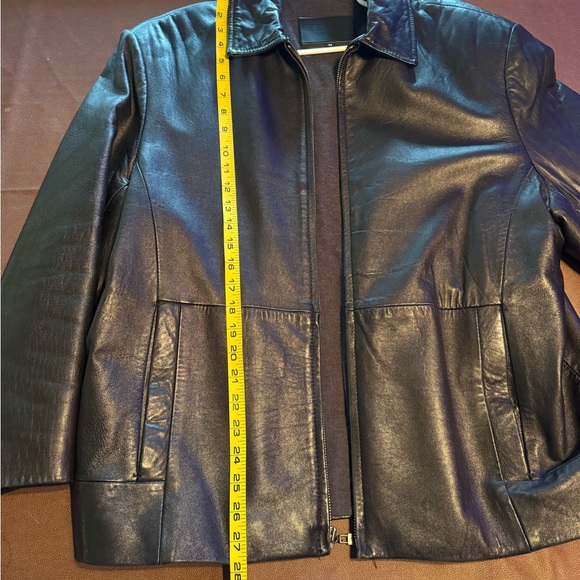 IZOD Soft Black Leather Men’s Jacket - Picture 8 of 10